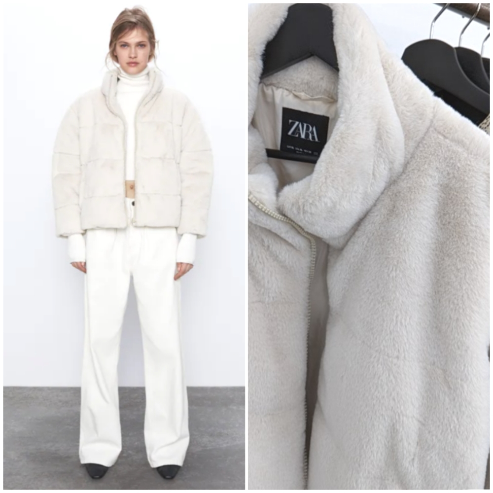 NWT - Zara Faux Fur Jacket